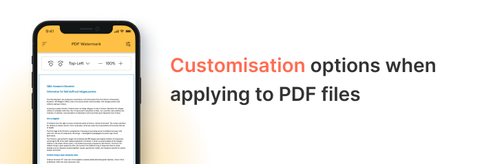 PDF Tools - Android PDF Watermark App - 3
