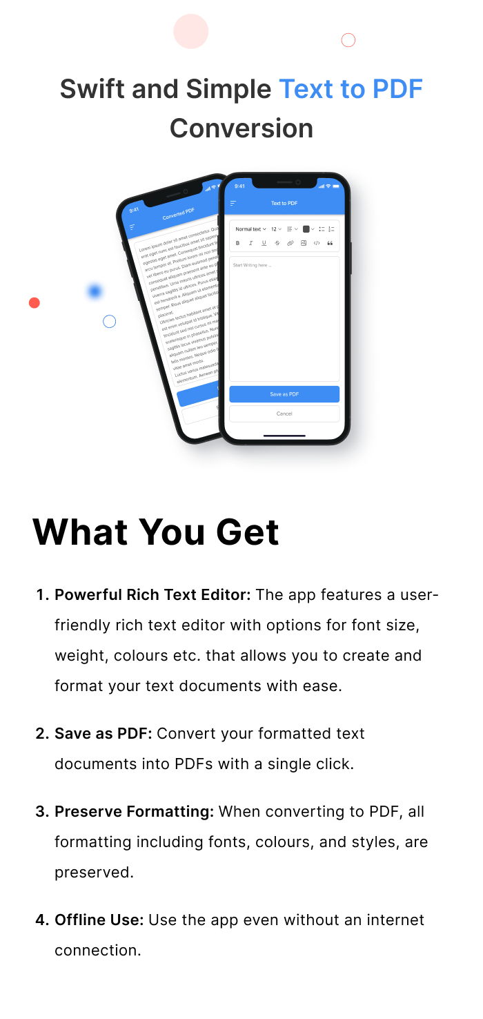 Text to PDF | PDF Generator | Document Generator - 1