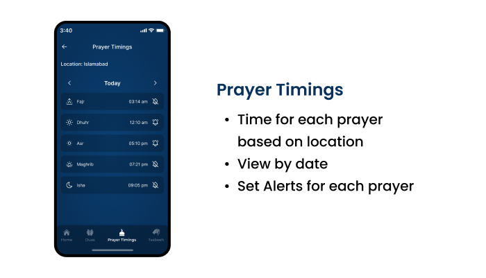 All in One Islamic App | Prayer Time Alert | Daily Duas & Hadith | Qibla Direction | Tasbeeh Count - 1